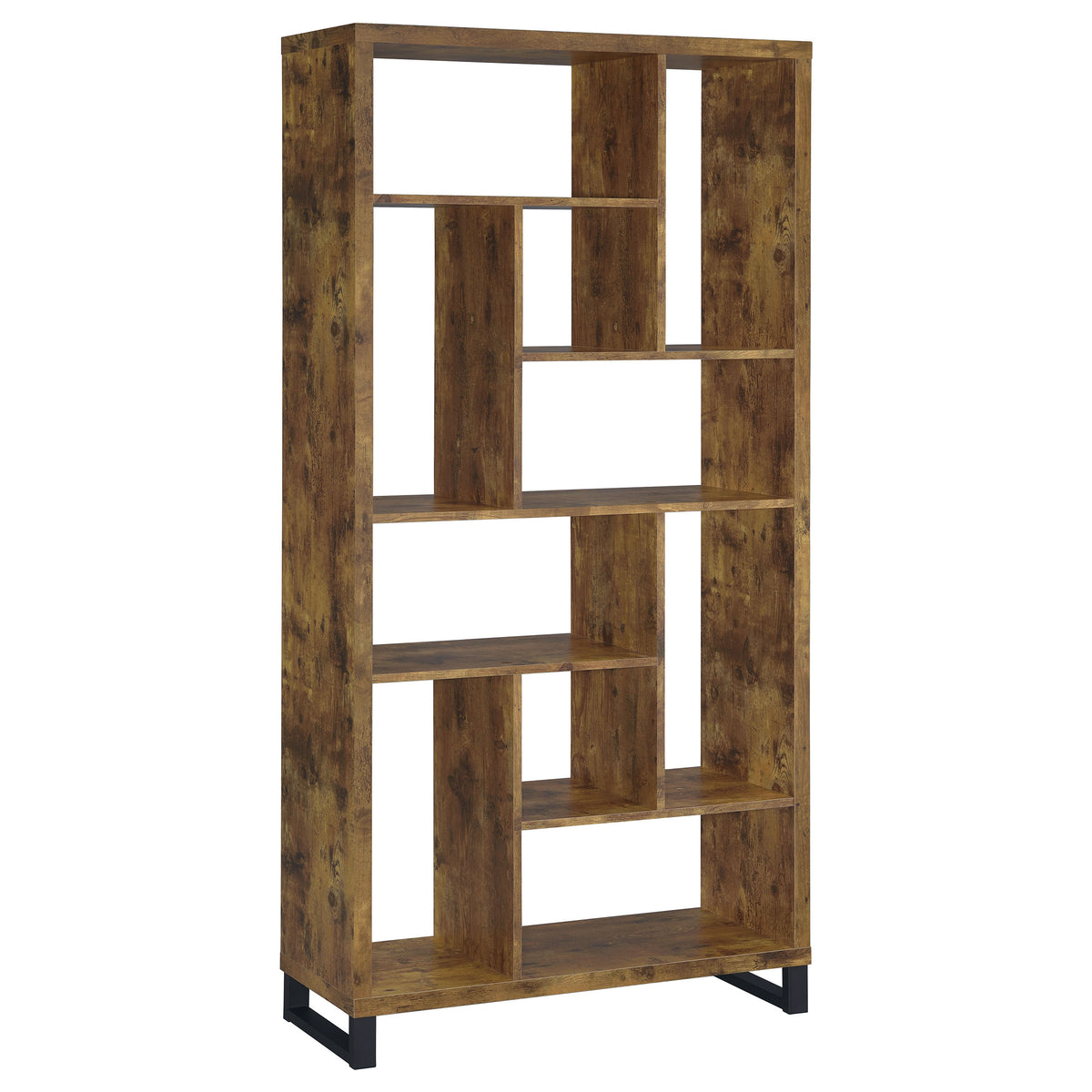 Orleans Furniture - Coaster - Delwin 71-inch 6-shelf Bookshelf Rustic Nutmeg - 801236
