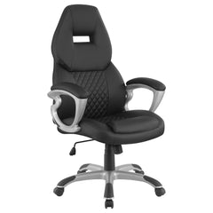 Orleans Furniture - Coaster - Bruce Upholstered Adjustable Home Office Desk Chair Black - 801296