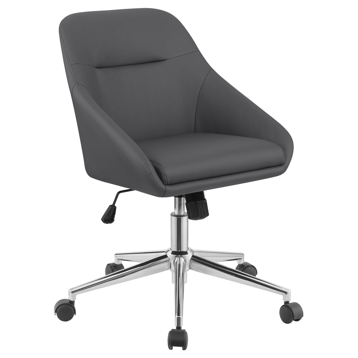 Orleans Furniture - Coaster - Jackman Upholstered Adjustable Home Office Desk Chair Grey - 801422