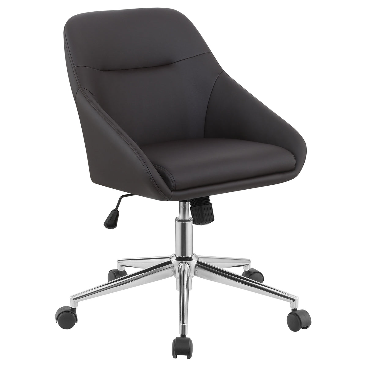 Orleans Furniture - Coaster - Jackman Upholstered Adjustable Home Office Desk Chair Brown - 801426