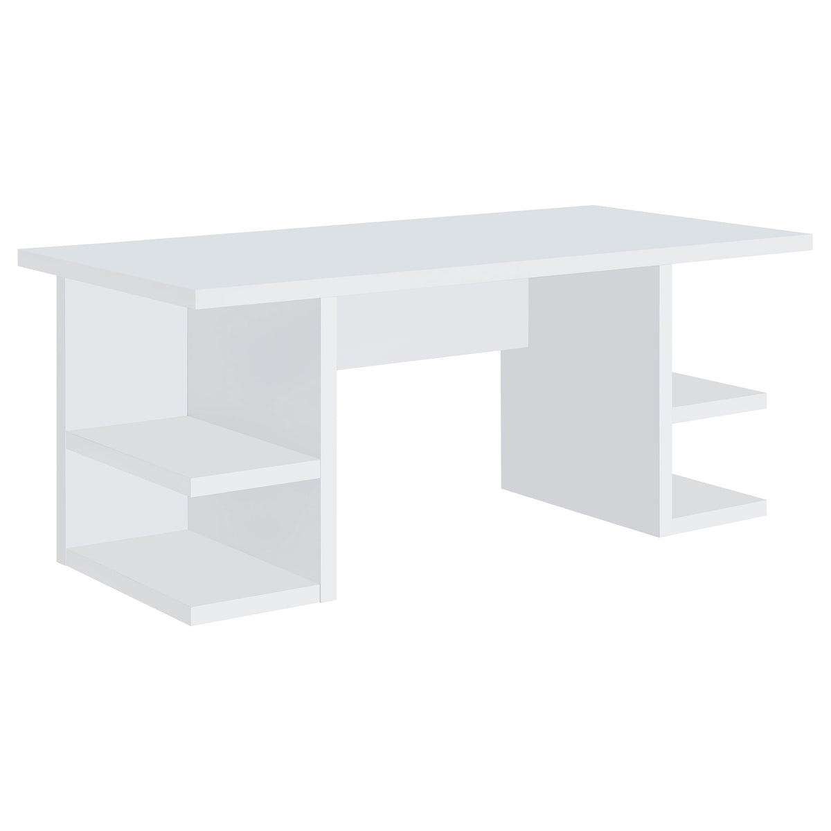 Orleans Furniture - Coaster - Alice 71-inch 4-shelf Engineered Wood Writing Desk White - 801455