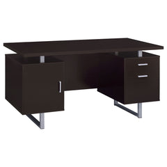 Orleans Furniture - Coaster - Lawtey 60-inch 2-drawer Office Computer Desk Cappuccino - 801521