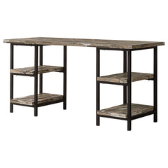 Orleans Furniture - Coaster - Kemper 59-inch 4-shelf Writing Desk Weathered Brown - 801551