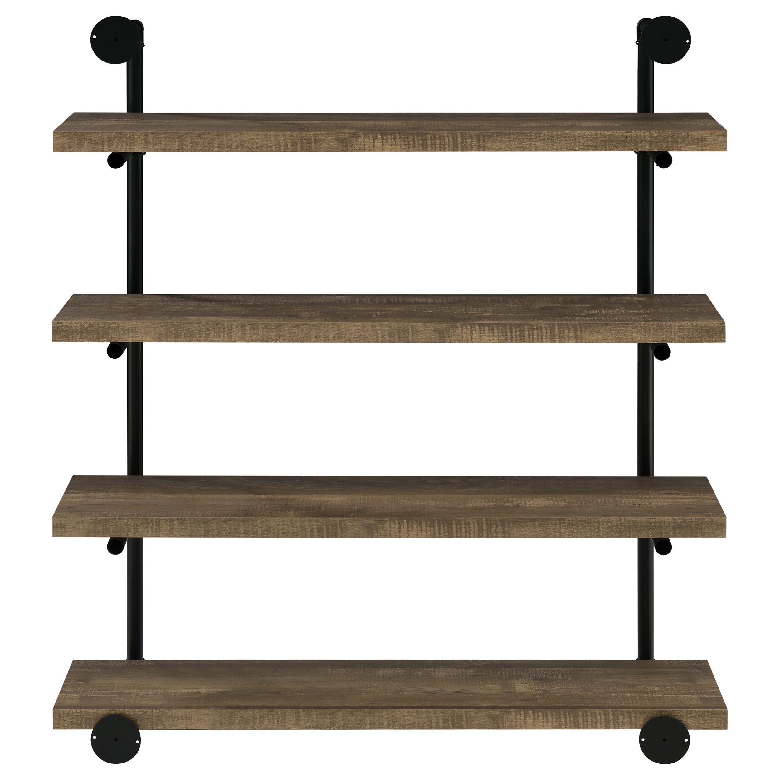 Elmcrest 39-inch 4-shelf Wall Bookshelf Rustic Oak