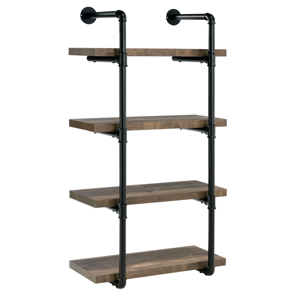 Orleans Furniture - Coaster - Elmcrest 24-inch 4-shelf Wall Bookshelf Rustic Oak - 804426