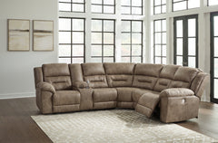 Orleans Furniture - Ashley Furniture - Ravenel Sectional - 3-Piece Power Reclining Sectional / Fossil - 83106S1