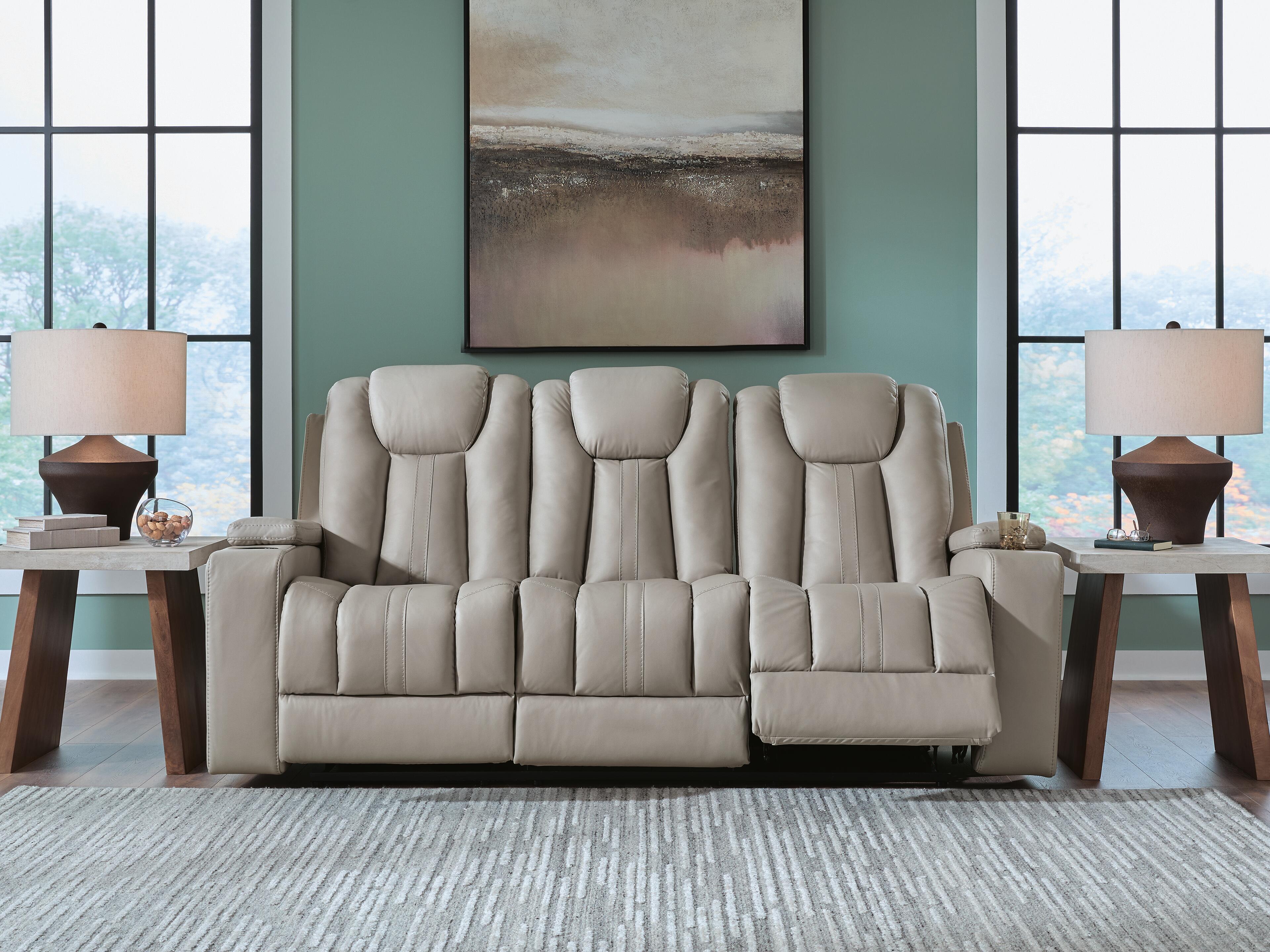 Orleans Furniture - Ashley Furniture - Elevate Edges Living Room - REC Sofa w/Drop Down Table / Coin - PC8330589