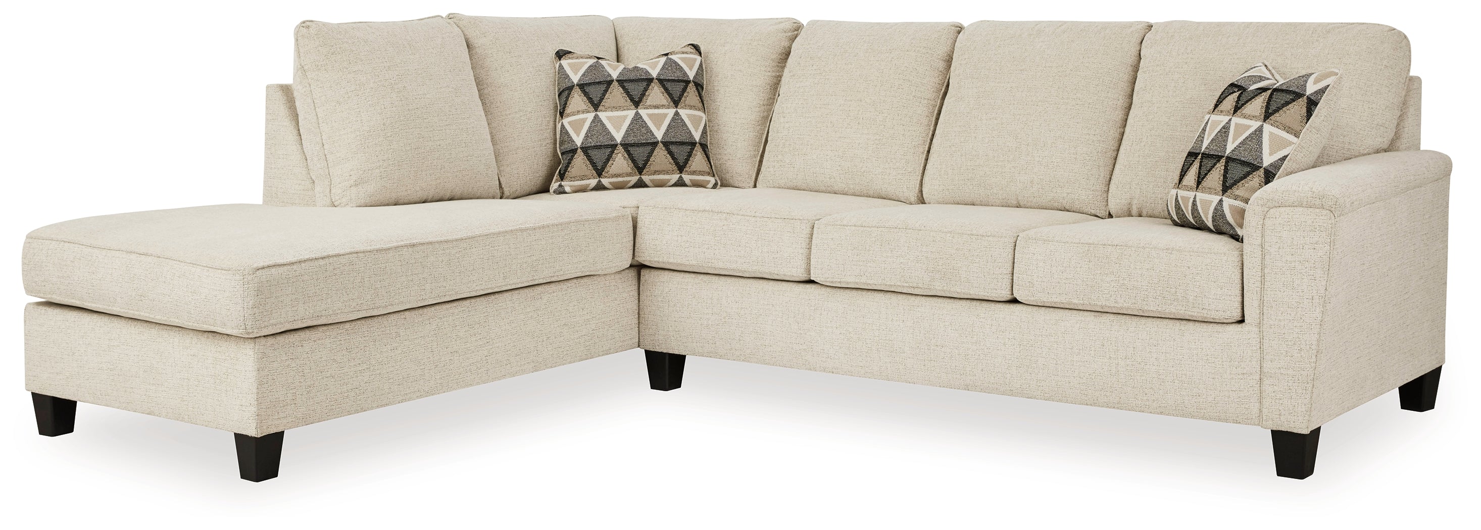 Orleans Furniture - Ashley Furniture - Abinger Sectional - RAF 2-Piece Sleeper Sectional with Chaise / Natural - 83904S3