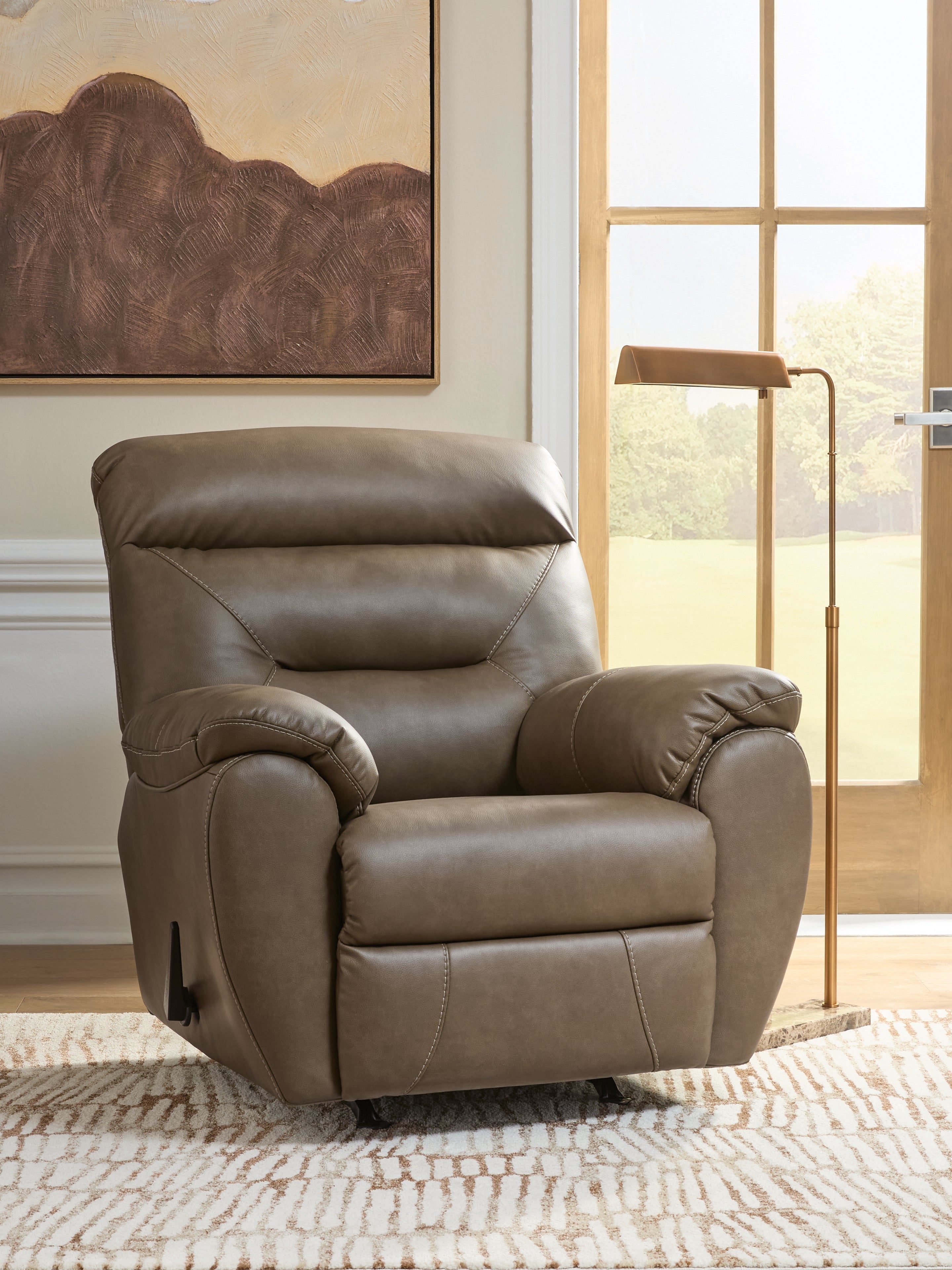 Orleans Furniture - Ashley Furniture - Elksworth Living Room - Rocker Recliner / Biscotti - PC8400225
