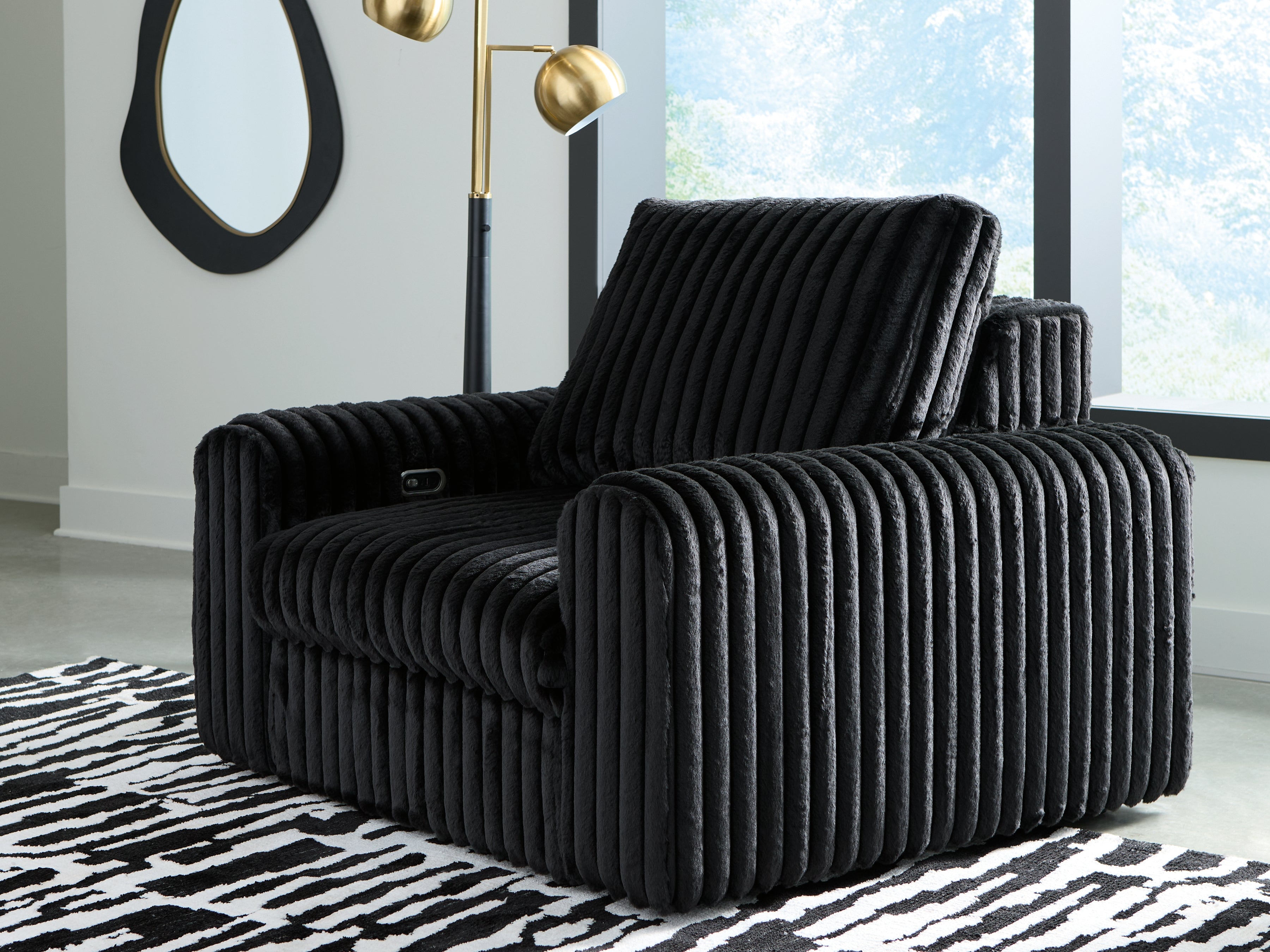 Orleans Furniture - Ashley Furniture - HamlinBay Living Room - Power Gliding Chaise / Onyx - PC8680315P