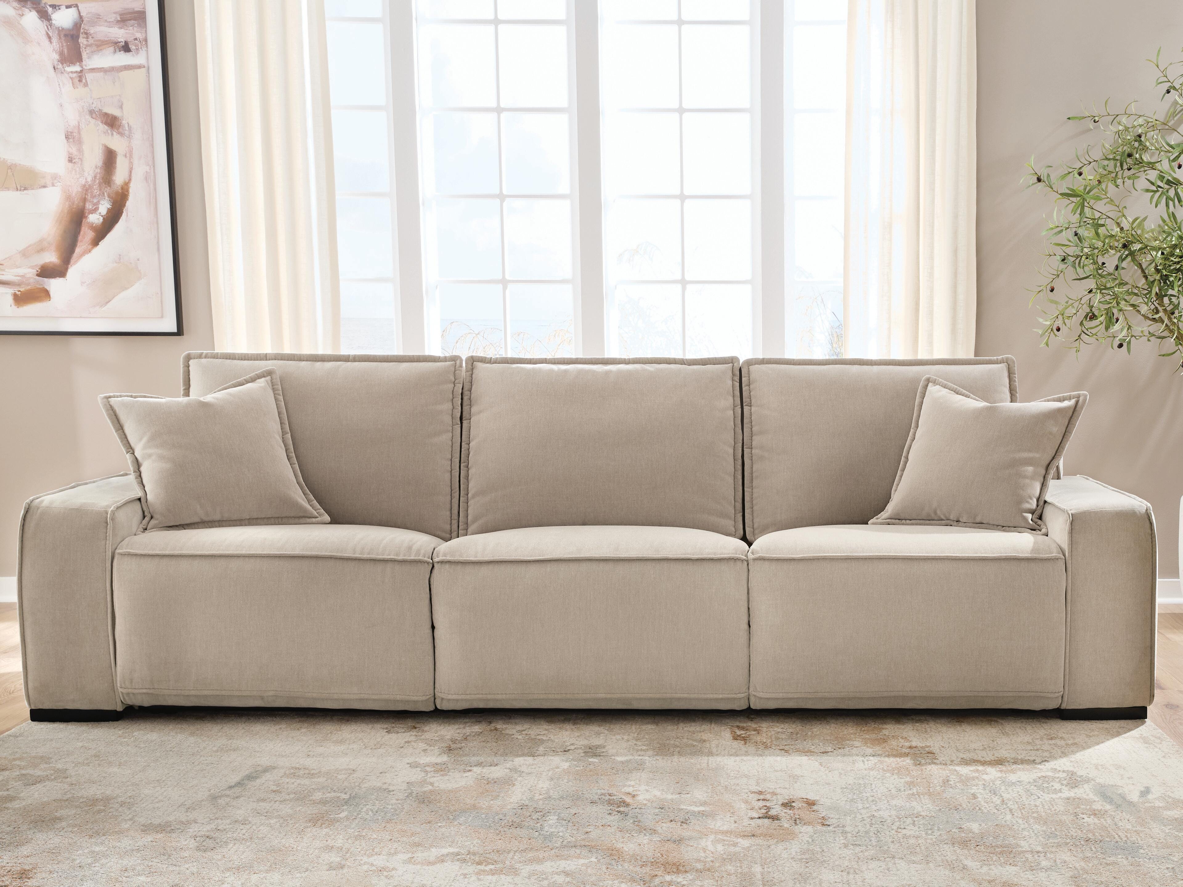 Orleans Furniture - Ashley Furniture - Carceri Sectional - 3-Piece Power Sectional Reclining Sofa / Cashmere - 87003S3