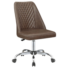Orleans Furniture - Coaster - Althea Upholstered Adjustable Home Office Desk Chair Brown - 881197