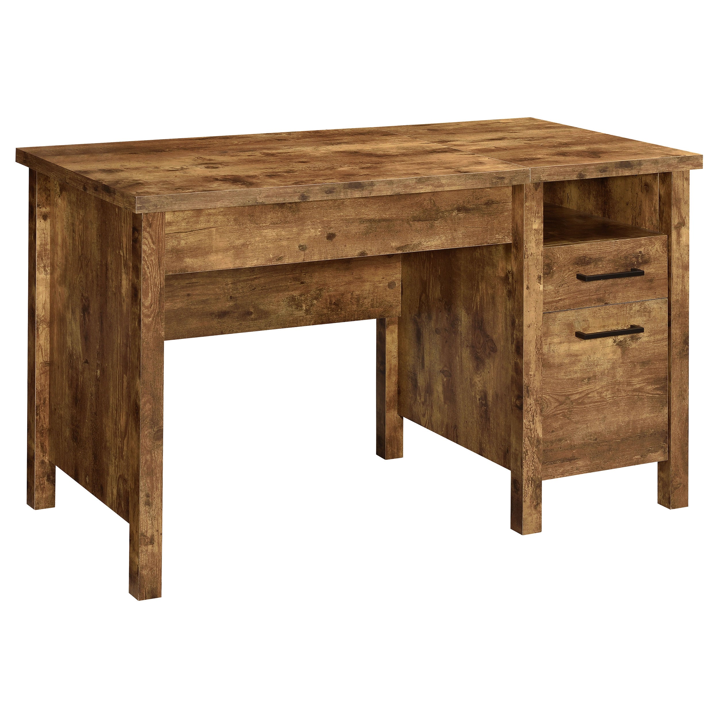 Orleans Furniture - Coaster - Delwin 47-inch 2-drawer Lift Top Computer Desk Rustic Nutmeg - 881240