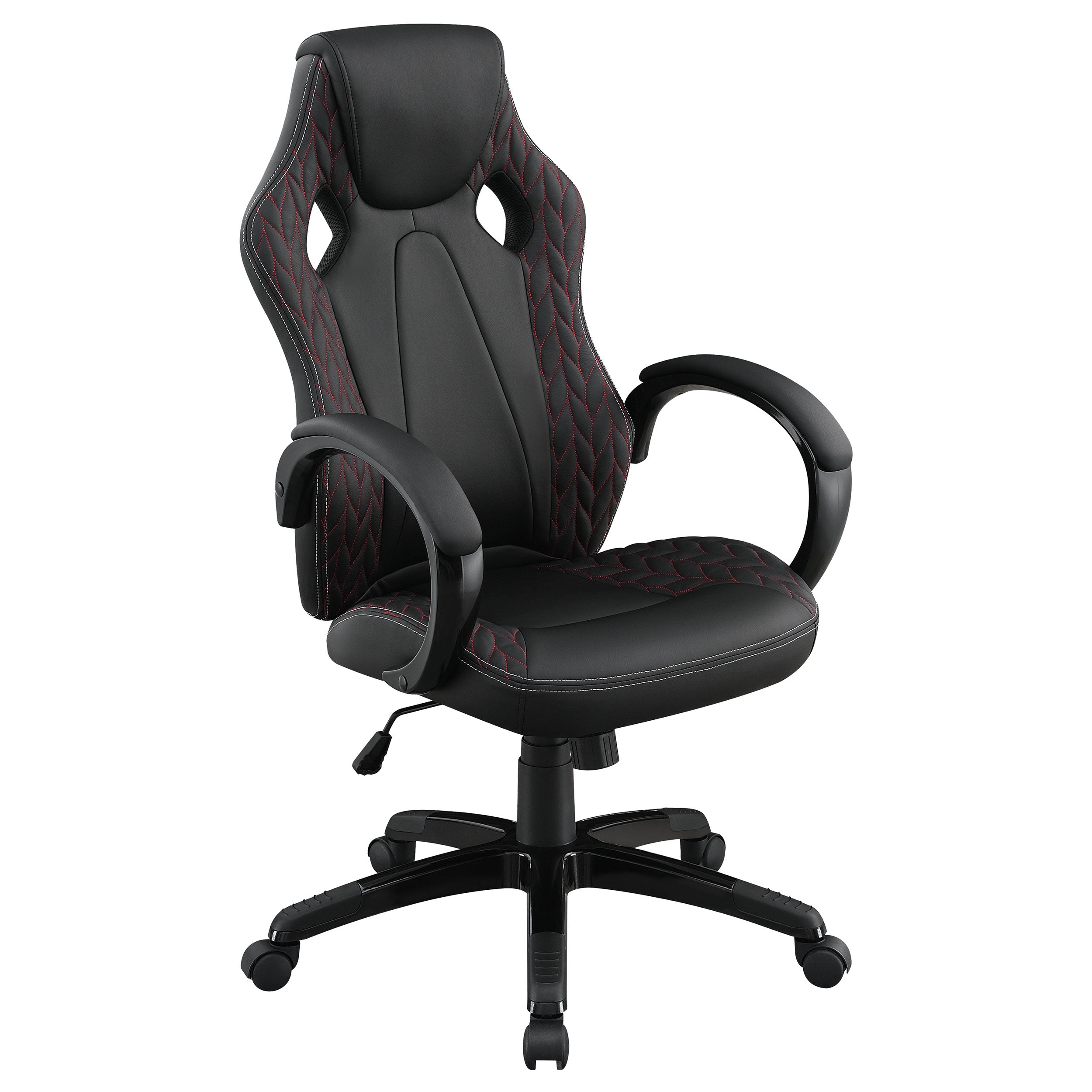 Orleans Furniture - Coaster - Carlos Upholstered Adjustable Home Office Desk Chair Black - 881426