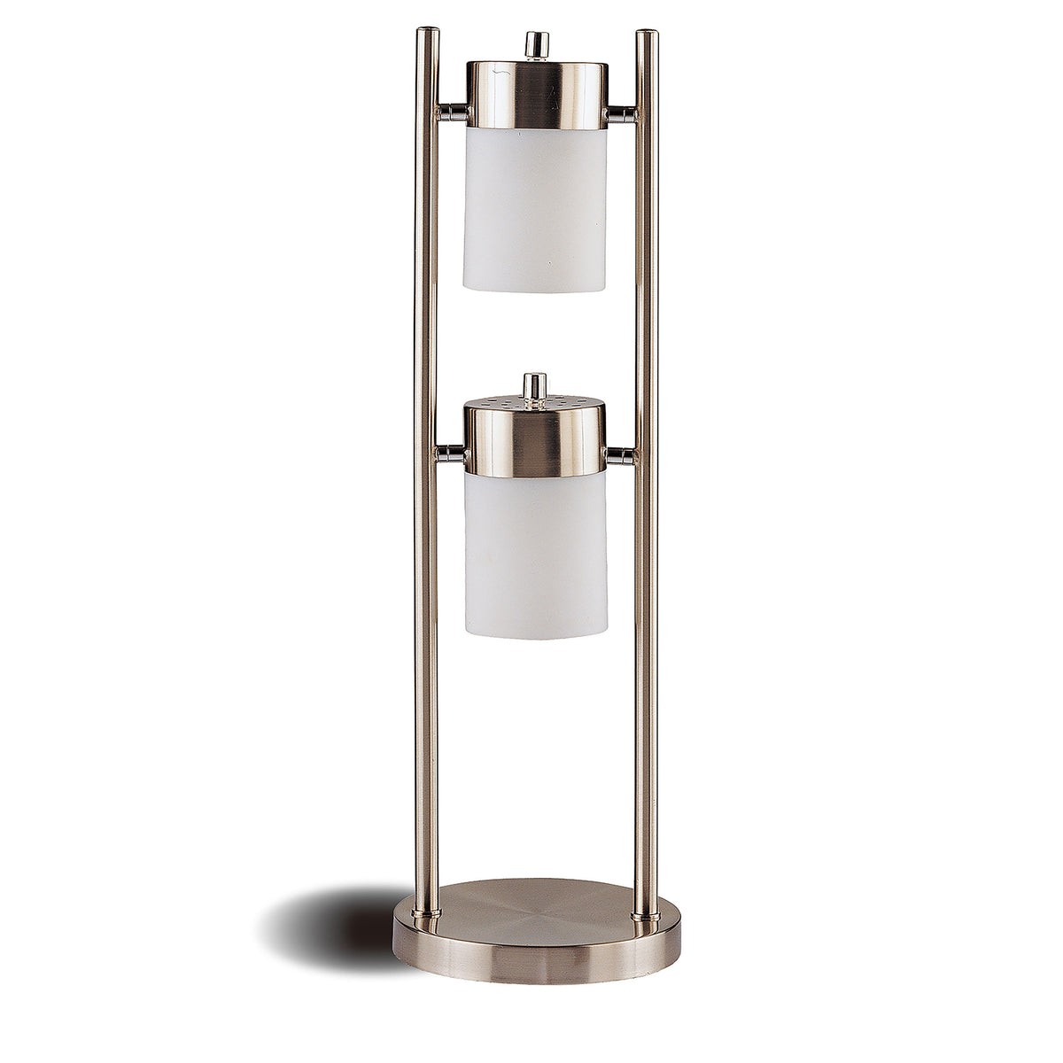Orleans Furniture - Coaster - Munson 25-inch 2 Swivel Lights Bedside Table Lamp Silver - 900732