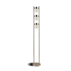 Orleans Furniture - Coaster - Munson 65-inch 3 Swivel Lights Metal Floor Lamp Silver - 900733