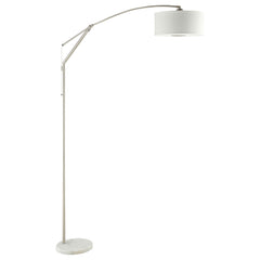 Orleans Furniture - Coaster - Moniz 81-inch Drum Shade Arc Adjustable Floor Lamp Chrome - 901490
