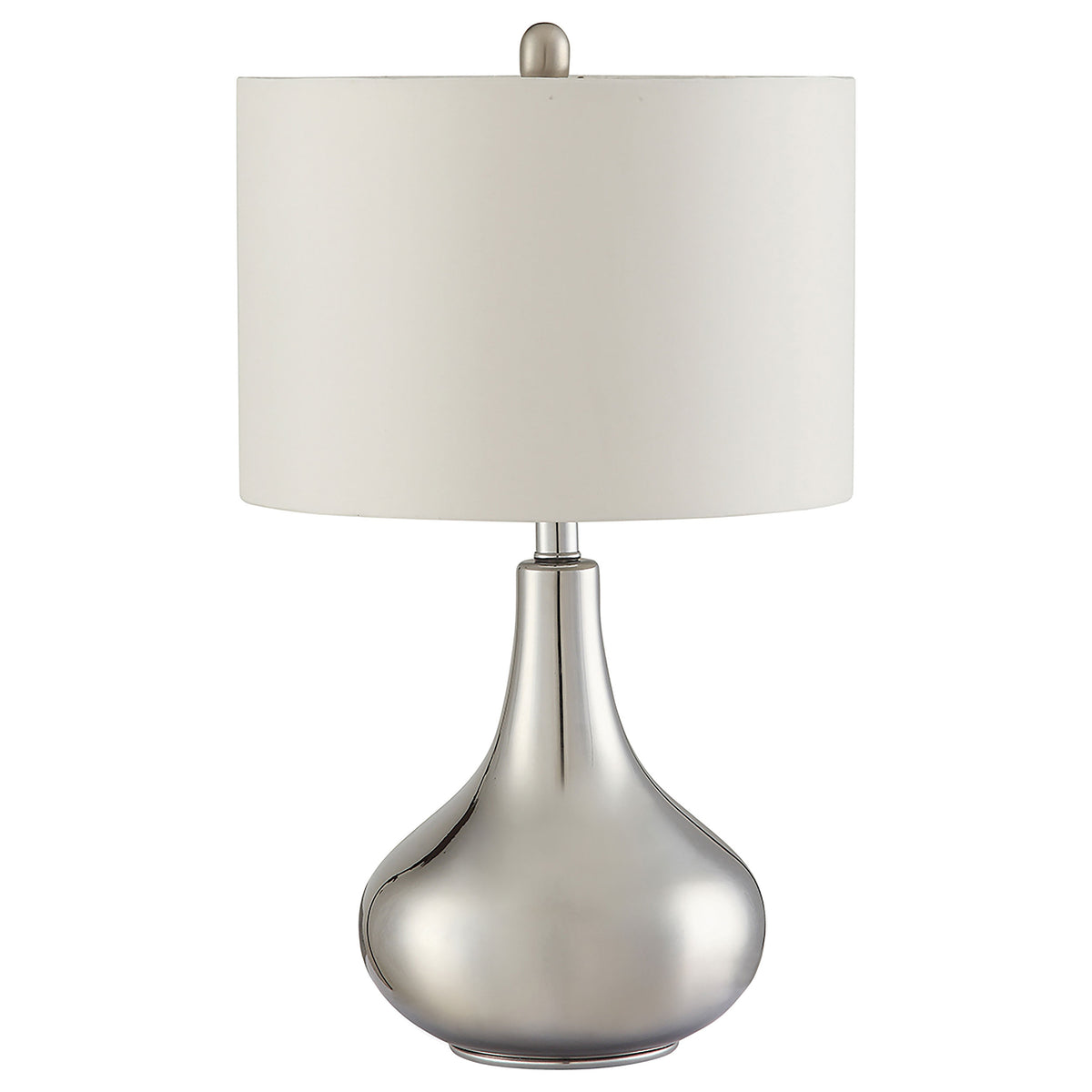 Orleans Furniture - Coaster - Junko 24-inch Drum Shade Urn Bedside Table Lamp Chrome - 901525