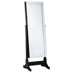 Orleans Furniture - Coaster - Cortez Cheval Mirror with Jewelry Storage Black - 901828