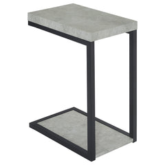 Orleans Furniture - Coaster - Beck Engineered Wood C-Shape Sofa Side Table Cement - 902933
