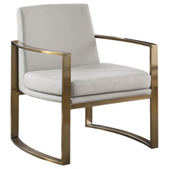 Orleans Furniture - Coaster - Cory Upholstered Arched Arm Accent Chair Cream - 903048