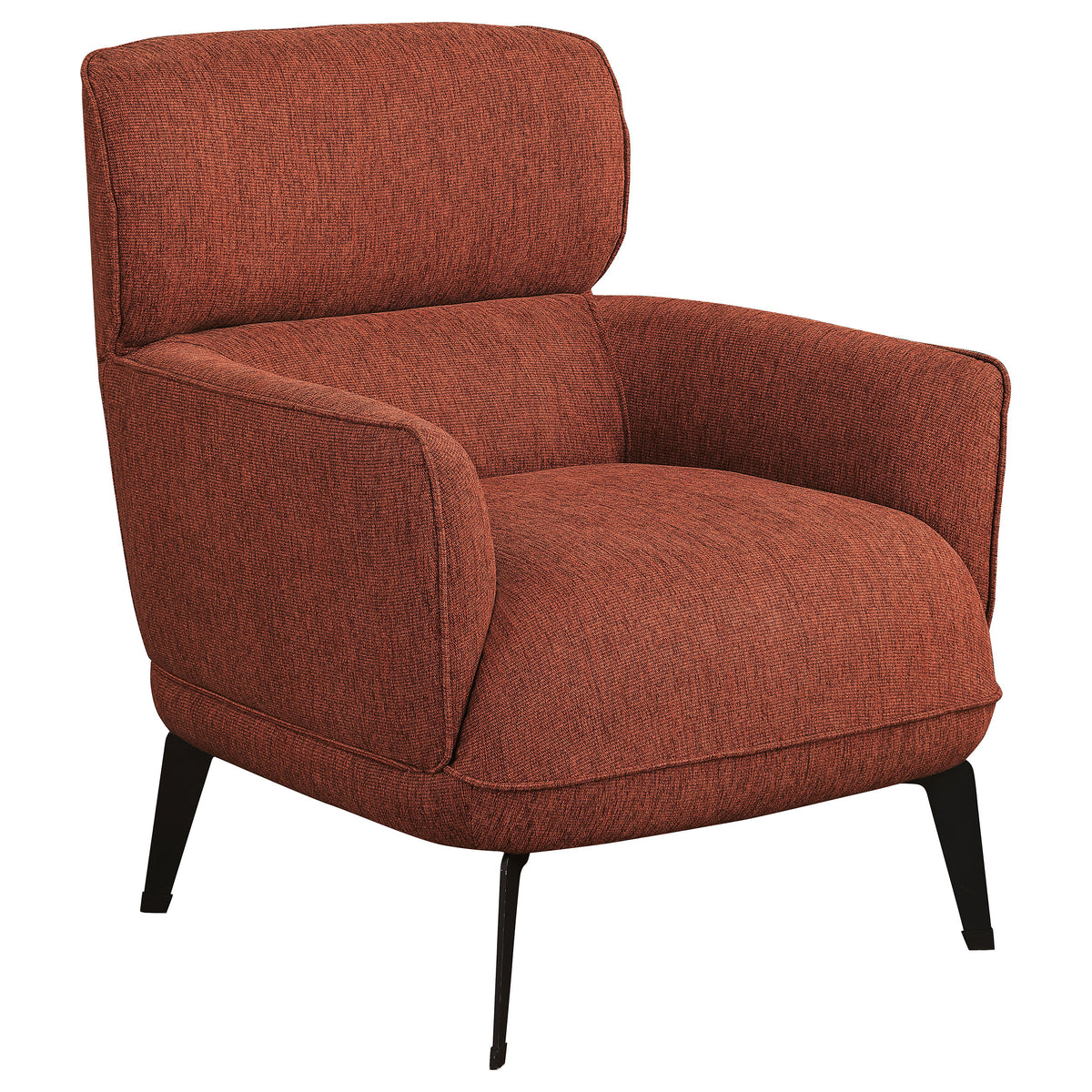 Orleans Furniture - Coaster - Andrea Upholstered Crecent Arm Accent Chair Orange - 903081