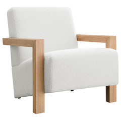 Orleans Furniture - Coaster - Fitzroy Boucle Upholstered Accent Arm Chair Ivory - 903094