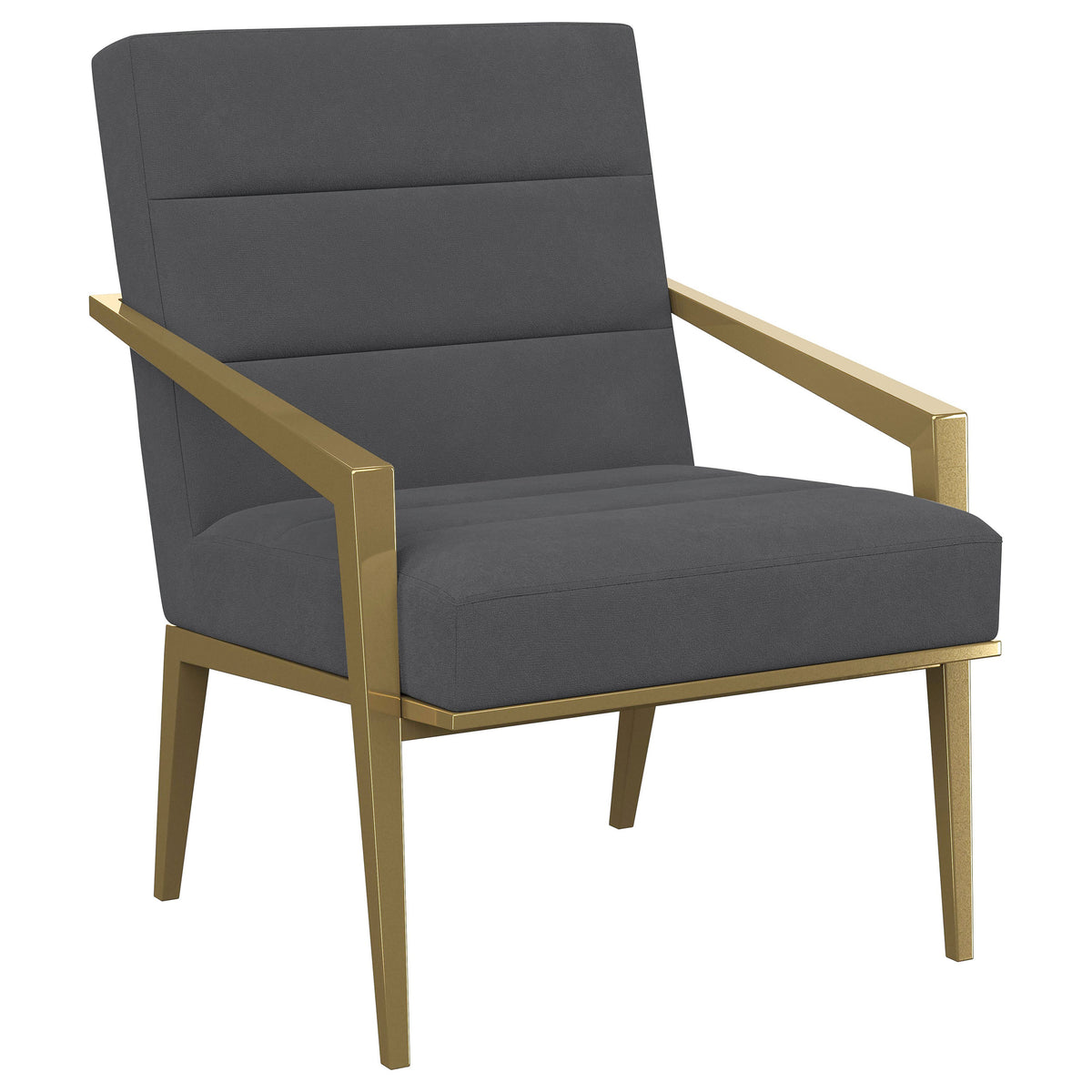 Orleans Furniture - Coaster - Kirra Upholstered Metal Arm Accent Chair Dark Grey - 903144