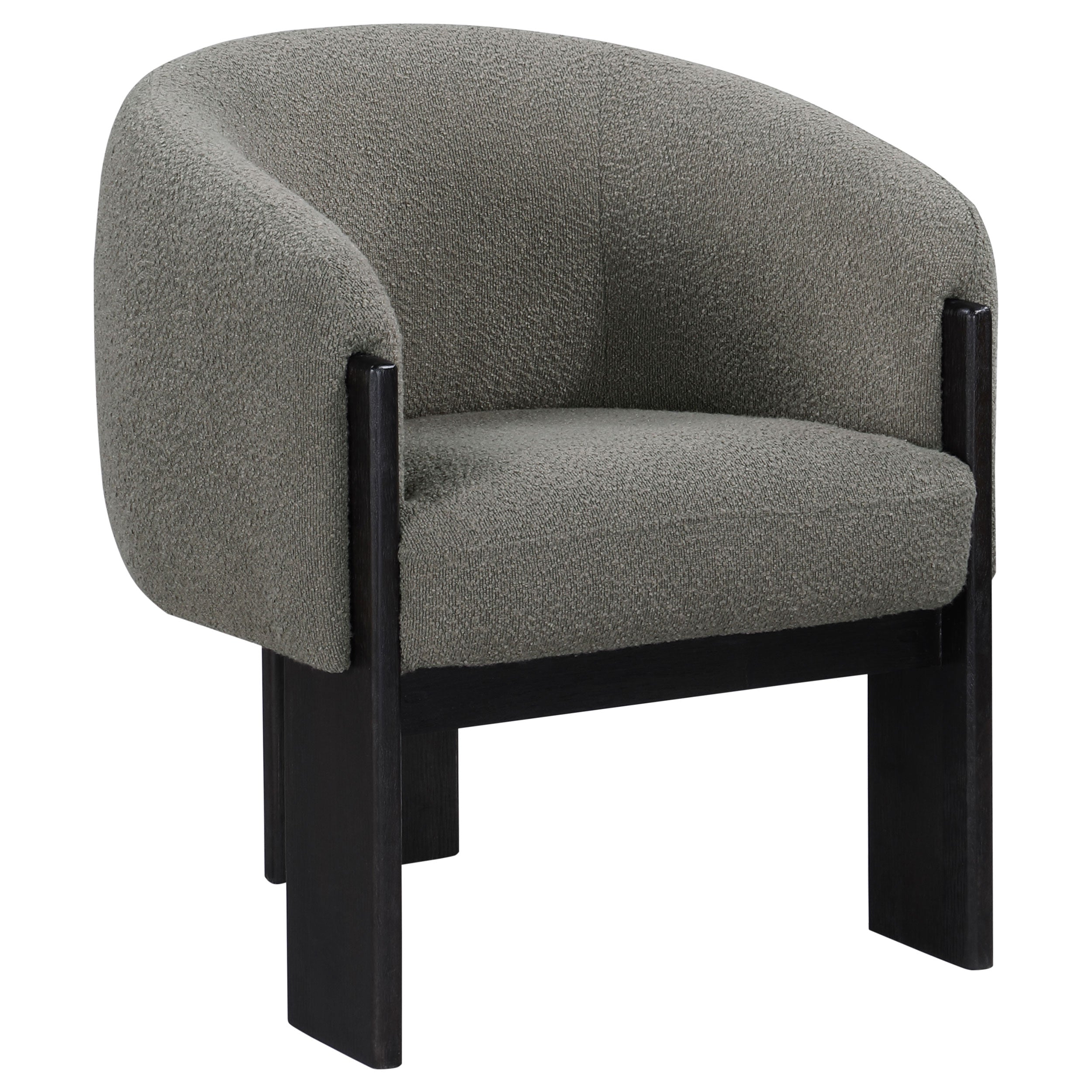 Orleans Furniture - Coaster - Valdez Boucle Upholstered Barrel Back Accent Chair Brown - 903166