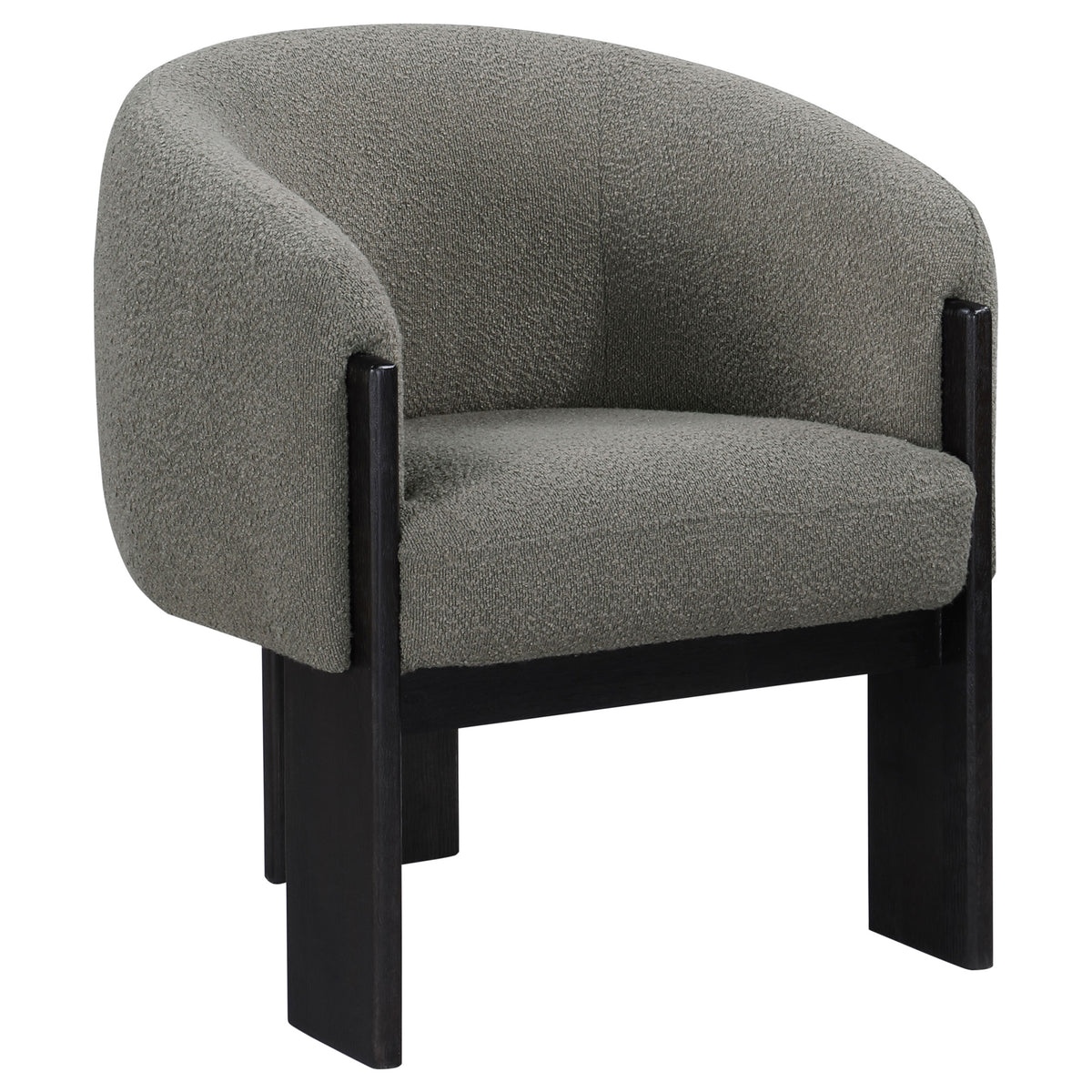 Orleans Furniture - Coaster - Valdez Boucle Upholstered Barrel Back Accent Chair Brown - 903166