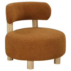 Orleans Furniture - Coaster - Zonie Boucle Upholstered Barrel Back Accent Chair Orange - 903167