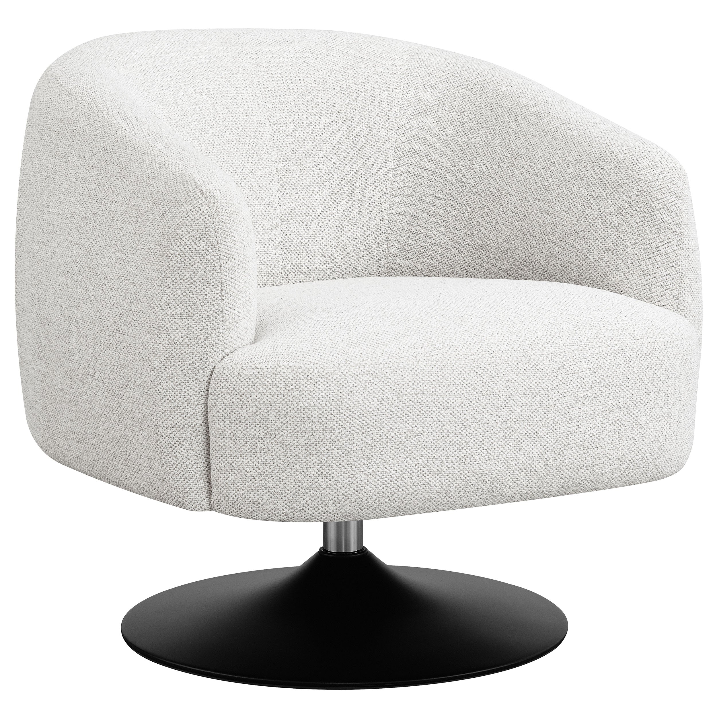 Orleans Furniture - Coaster - Dave Upholstered Barrel Back Swivel Club Chair Beige - 905739
