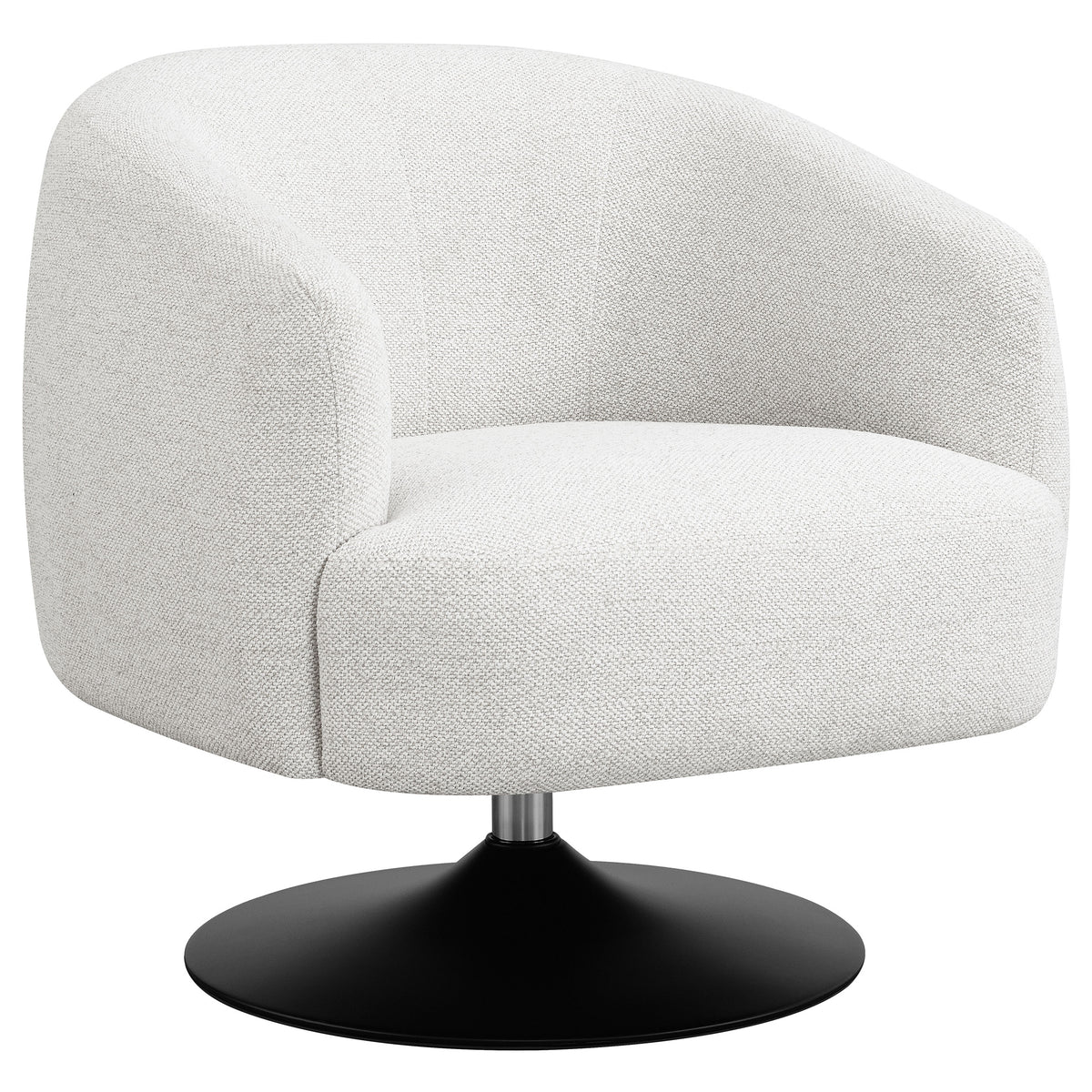 Orleans Furniture - Coaster - Dave Upholstered Barrel Back Swivel Club Chair Beige - 905739