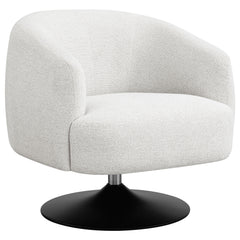 Orleans Furniture - Coaster - Dave Upholstered Barrel Back Swivel Club Chair Beige - 905739