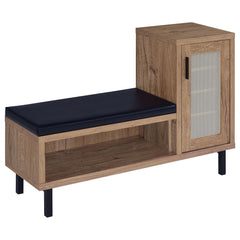 Orleans Furniture - Coaster - Teller 1-door Entryway Shoe Storage Bench Natural Oak - 910311