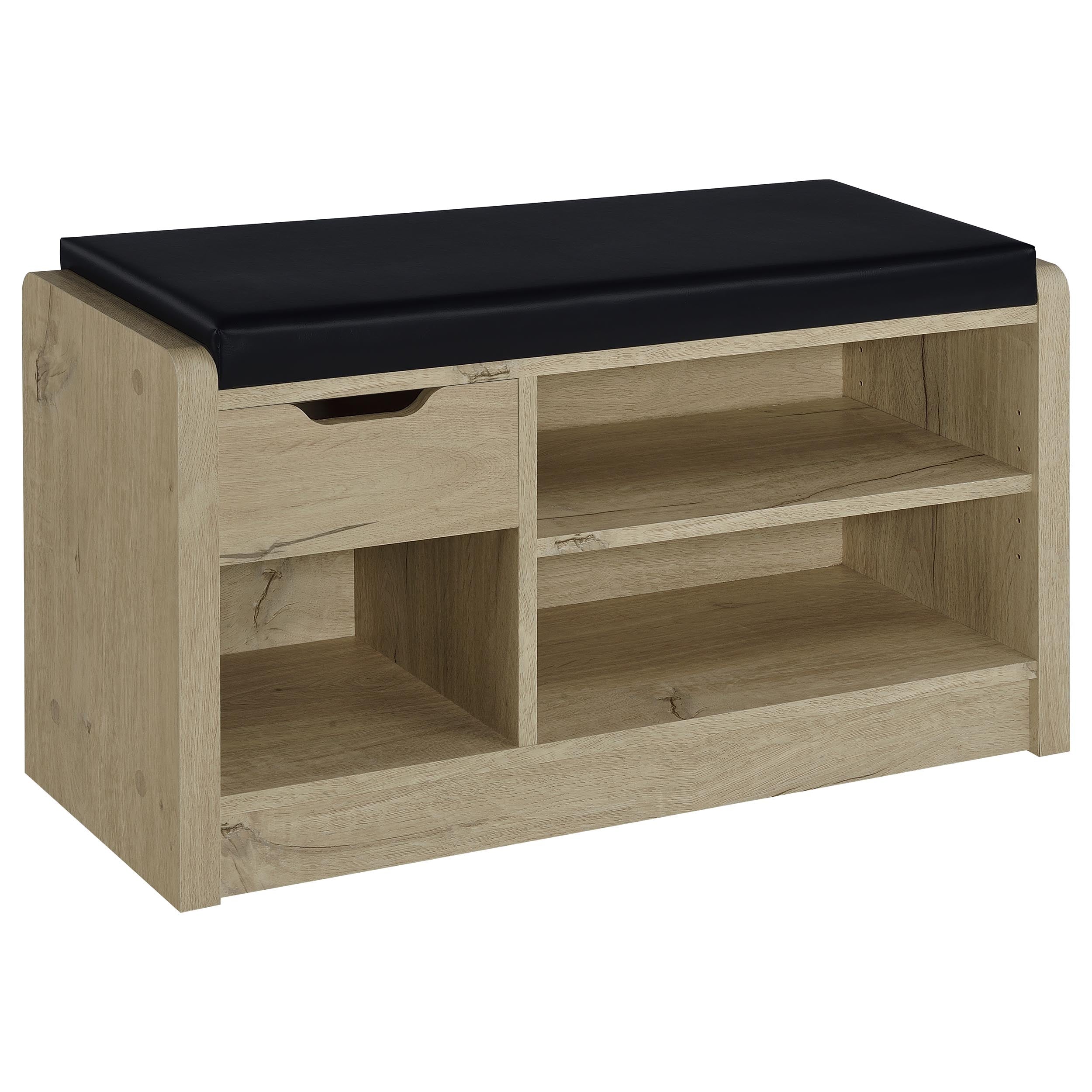 Orleans Furniture - Coaster - Arrington Storage Bench White Oak - 910322