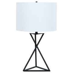 Orleans Furniture - Coaster - Mirio 26-inch Drum Shade Metal Bedside Table Lamp Black - 920051