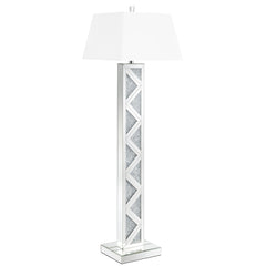 Orleans Furniture - Coaster - Carmen 65-inch Empire Mirrored Acrylic Floor Lamp Silver - 920140
