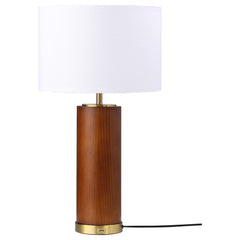 Orleans Furniture - Coaster - Aziel 28-inch Drum Shade Wood Frame Table Lamp Cappuccino - 920209