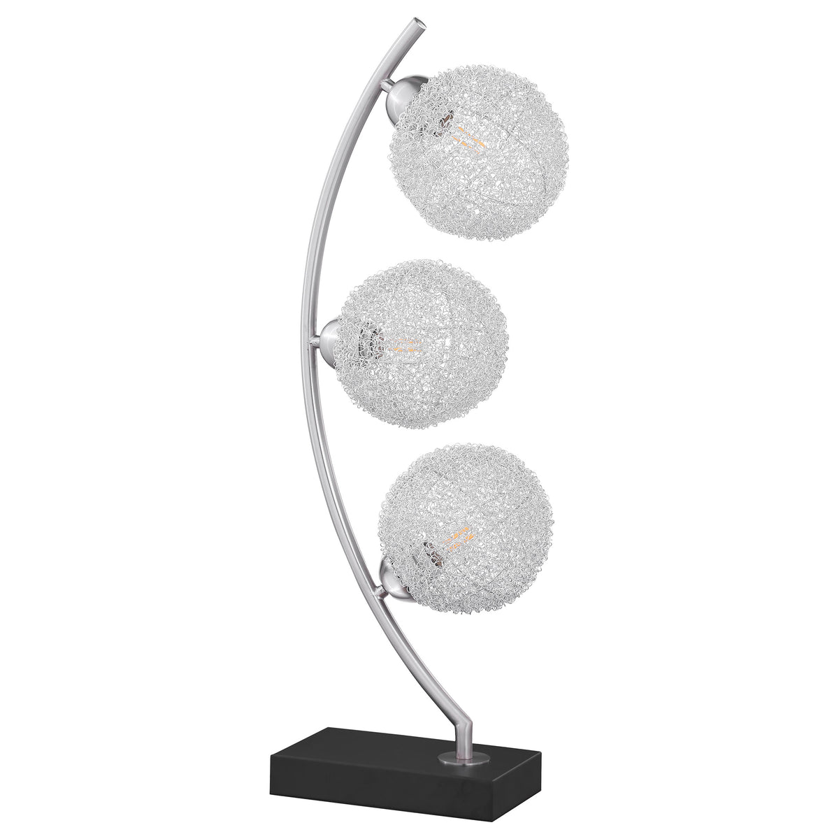 Orleans Furniture - Coaster - Claudia 30-inch Woven Spherical Metal Table Lamp Black - 920233