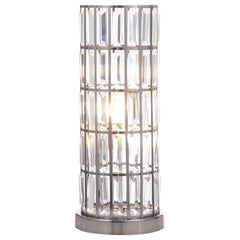 Orleans Furniture - Coaster - Wanda 20-inch Crystal Shade Bedside Table Lamp Black - 920234