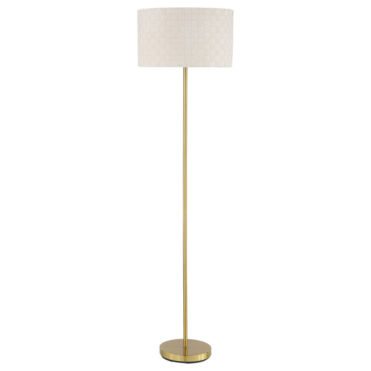 Orleans Furniture - Coaster - Ramiro 66-inch Drum Shade Metal Floor Lamp Gold - 920303