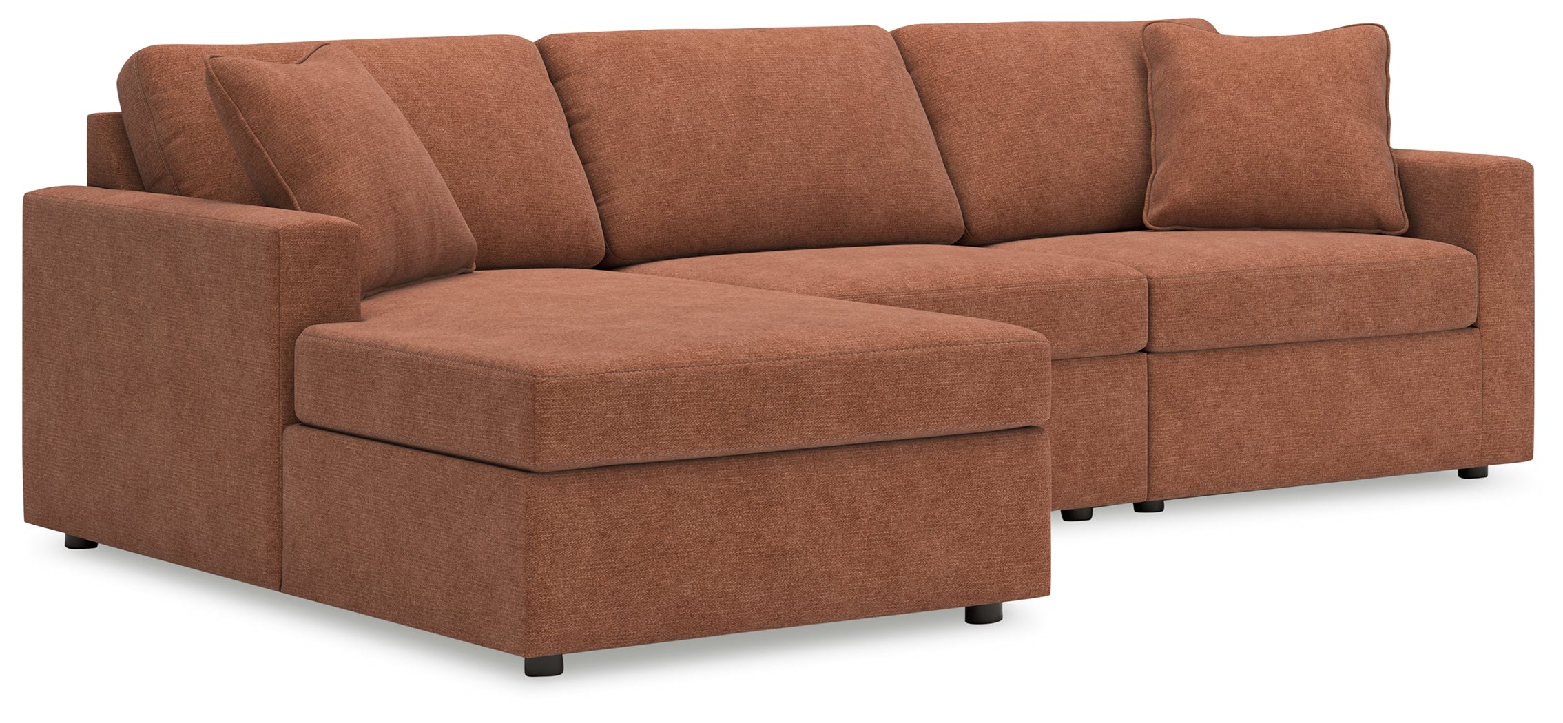 Orleans Furniture - Ashley Furniture - Modmax Sectional - RAF 3-Piece Sectional with Chaise / Spice - 92102S17