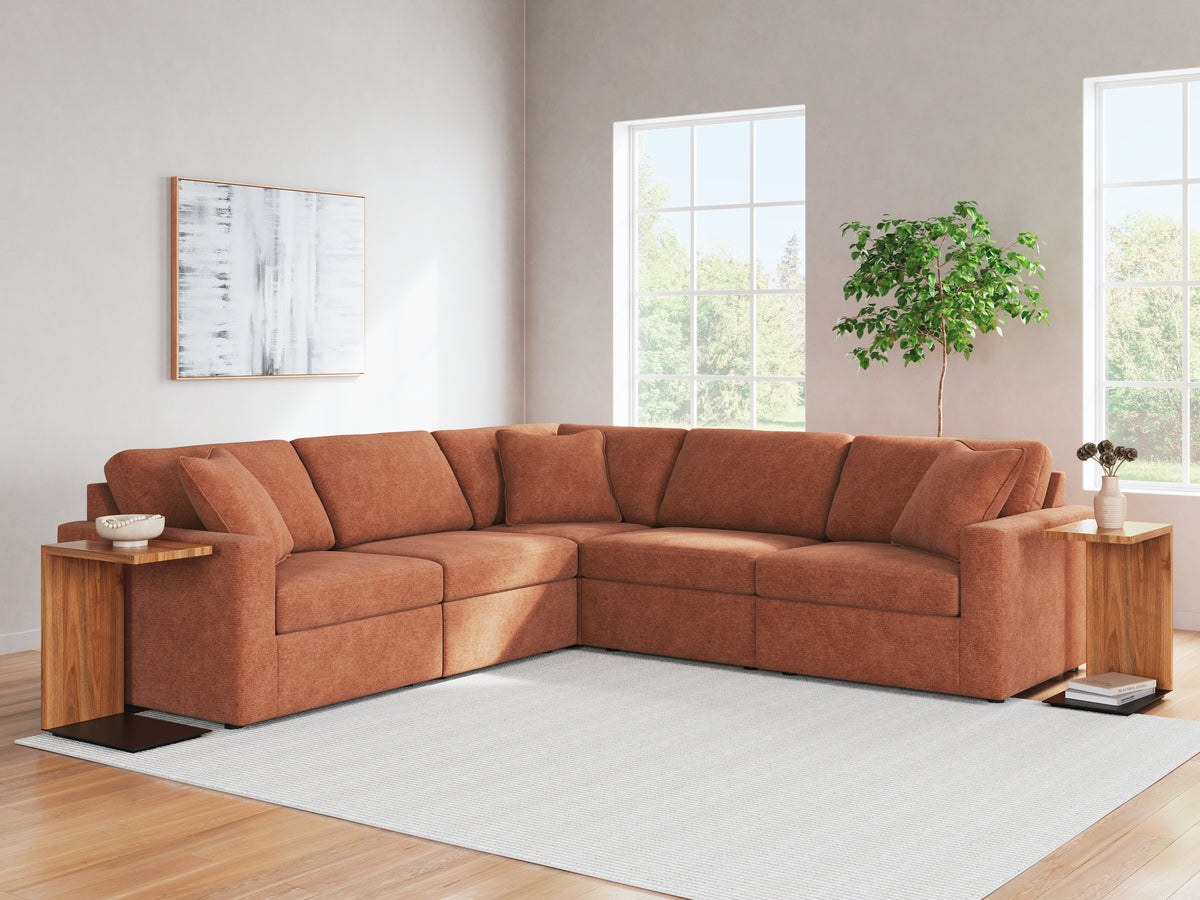 Orleans Furniture - Ashley Furniture - Modmax Sectional - RAF 5-Piece Sectional / Spice - 92102S6