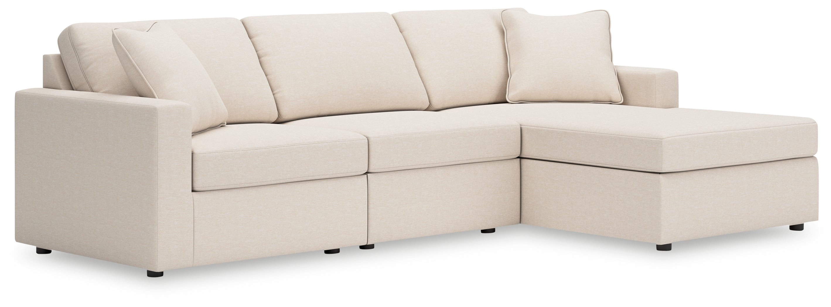 Orleans Furniture - Ashley Furniture - Modmax Sectional - RAF 3-Piece Sectional with Chaise / Oyster - 92103S18