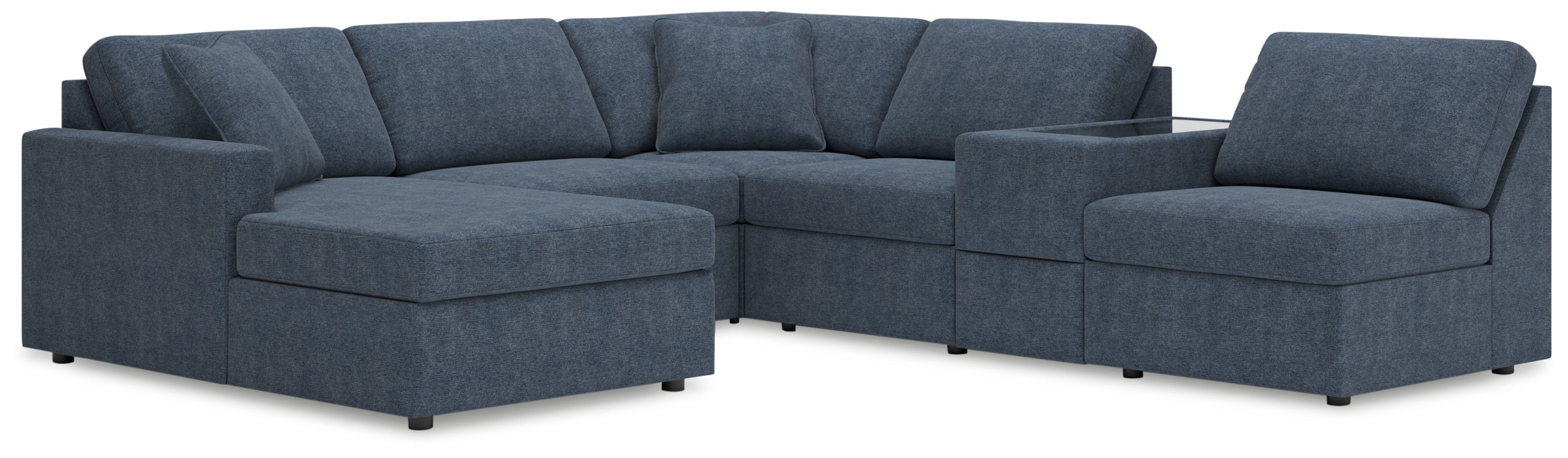 Orleans Furniture - Ashley Furniture - Modmax Sectional - RAF 6-Piece Sectional with Chaise / Ink - 92121S21