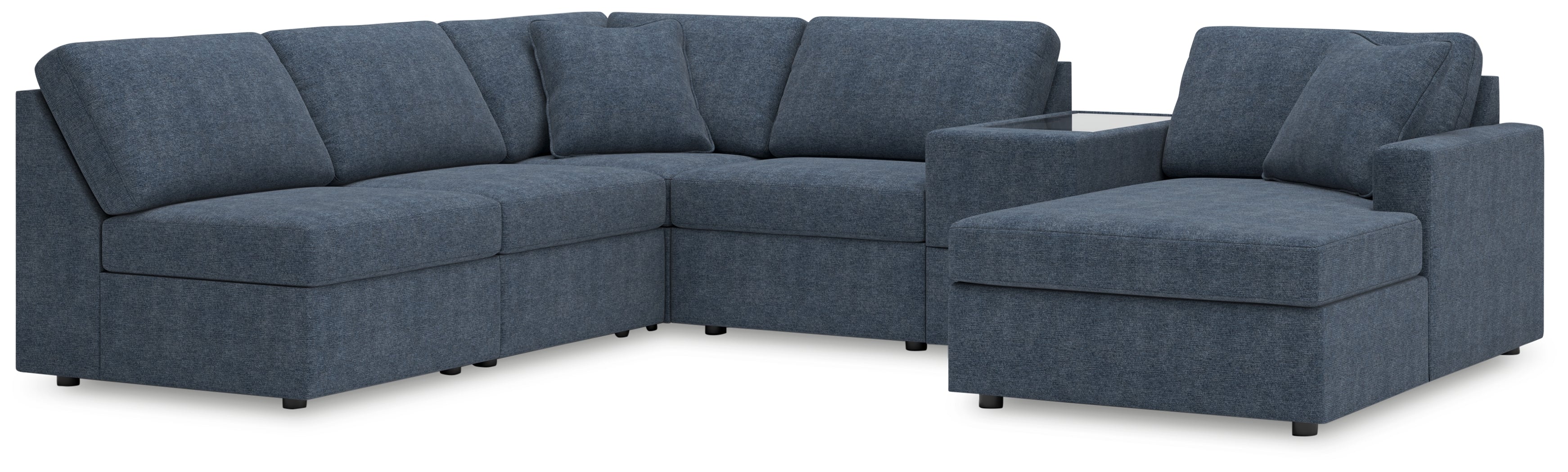 Orleans Furniture - Ashley Furniture - Modmax Sectional - 6-Piece Sectional with Chaise and Storage Console / Ink - 92121S22