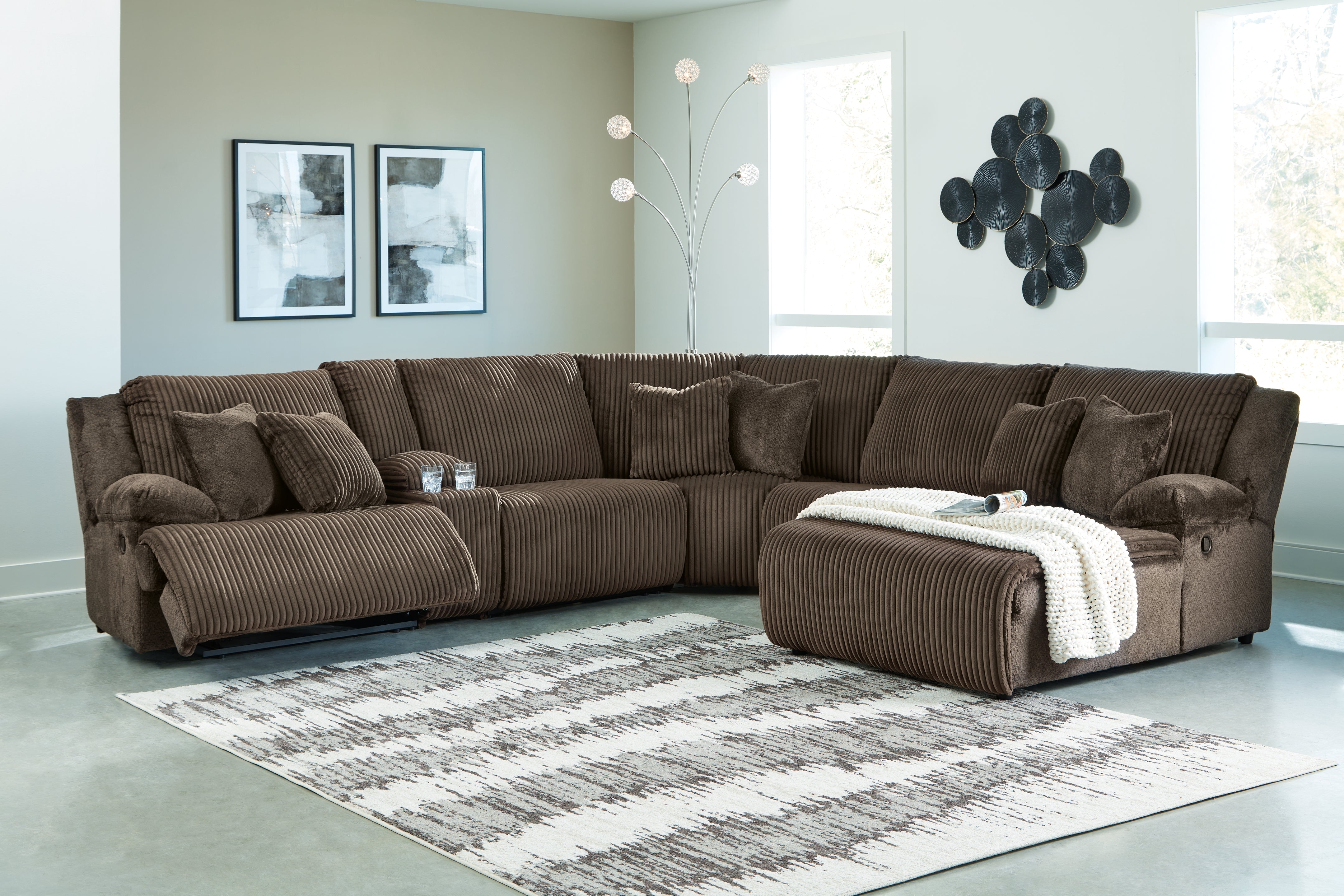 Orleans Furniture - Ashley Furniture - Top Tier Sectional - 3-Piece Sectional Chofa / Alloy - 92706S10