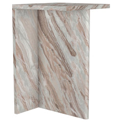 Orleans Furniture - Coaster - Bowdoin Genuine Marble Accent Side Table Grey - 930053