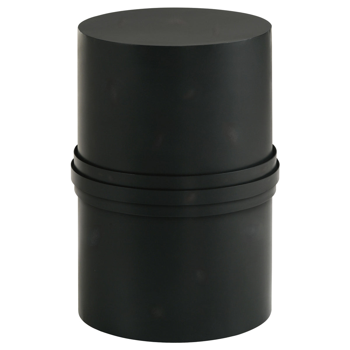 Orleans Furniture - Coaster - Bryce Round Metal Accent Side Table Rustic Black - 930259